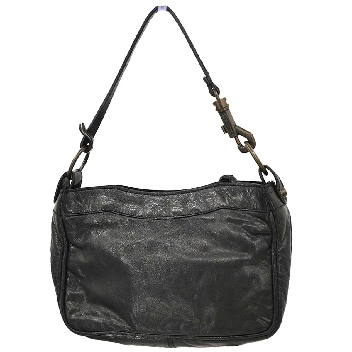 Balenciaga Black Leather The Hip Handbag - Image 2