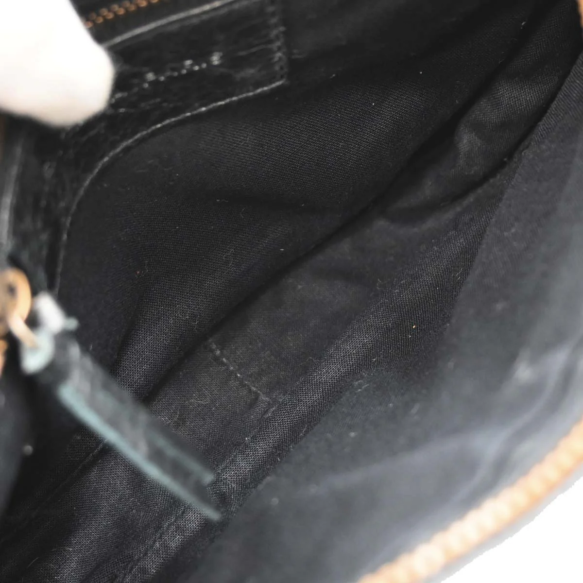 Balenciaga Black Leather The Hip Handbag - Image 8