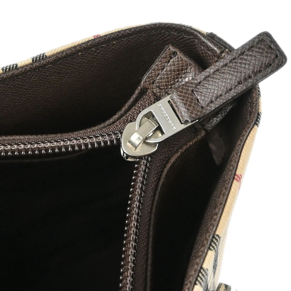 Burberry Beige Canvas Burberry Check Tote Handbag - Image 7