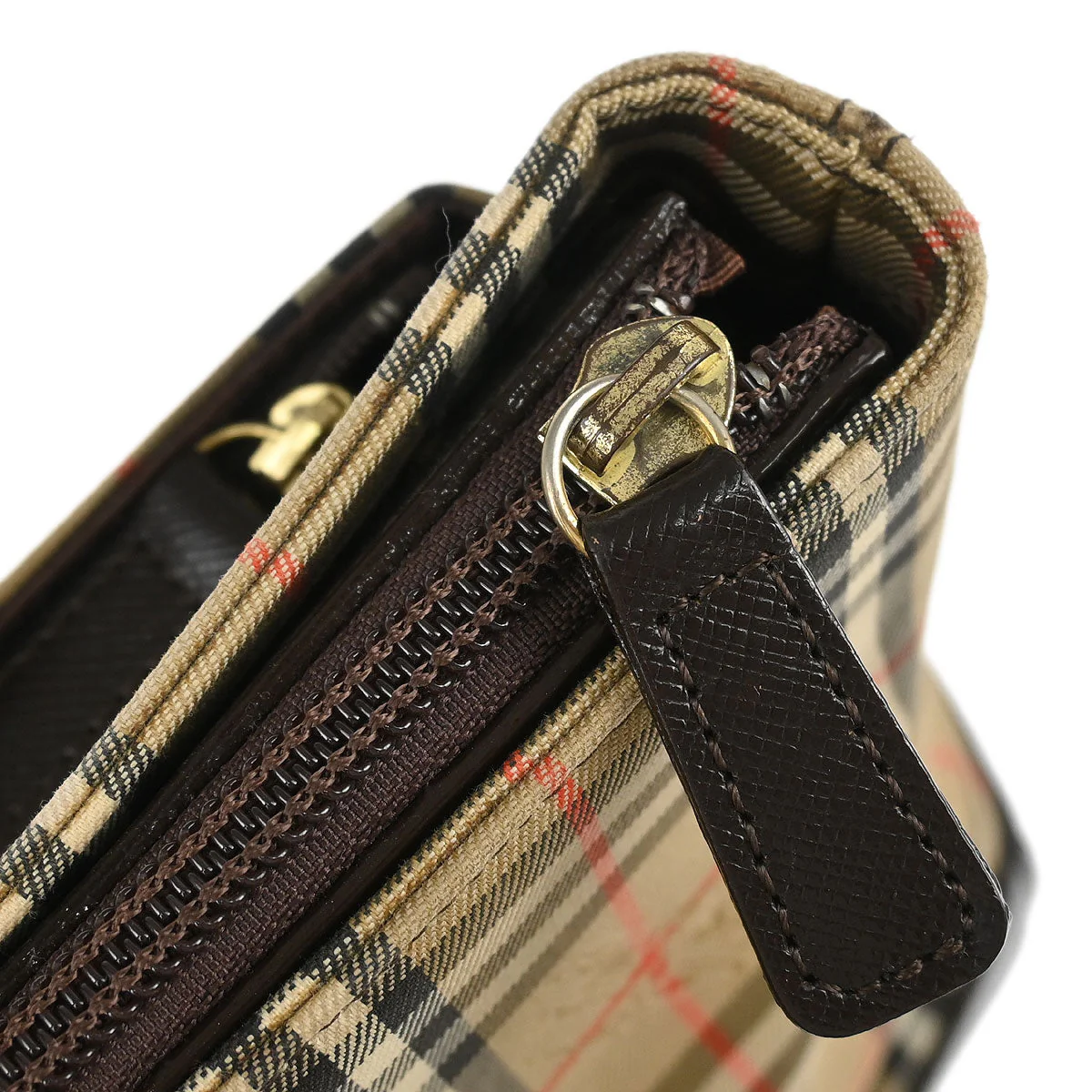 Burberry Beige Canvas House Check Tote Handbag - Image 7