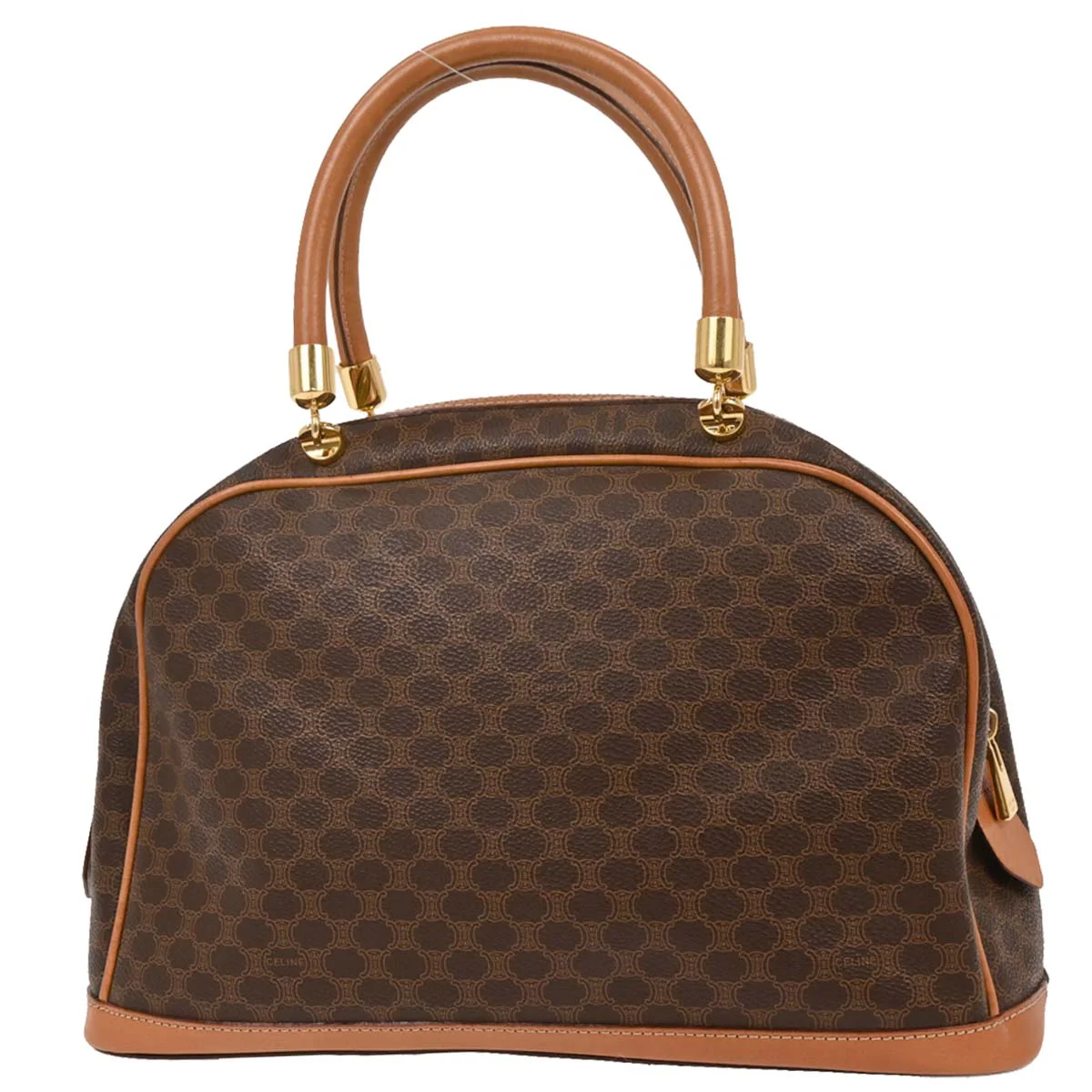 Celine Brown Macadam Handbag - Image 2