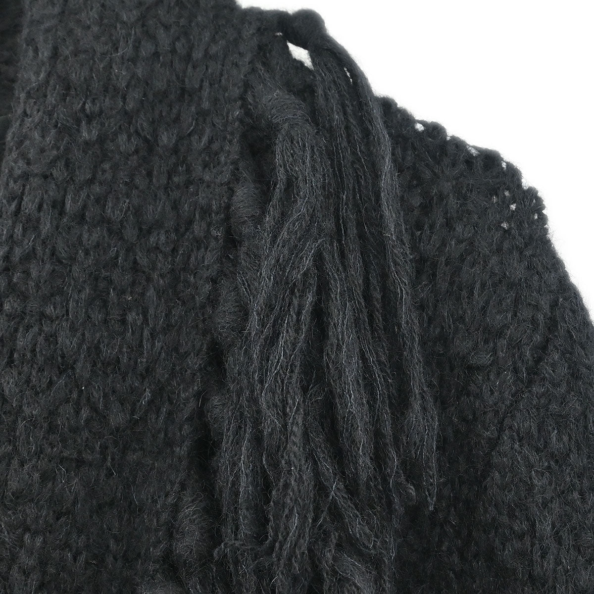 Gucci 2012 Fringe Cardigan Black #M - Image 4