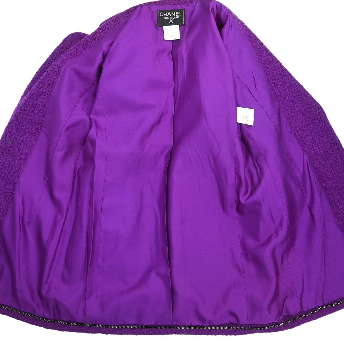 Chanel 1997 Jacket Coat Purple #36 - Image 6