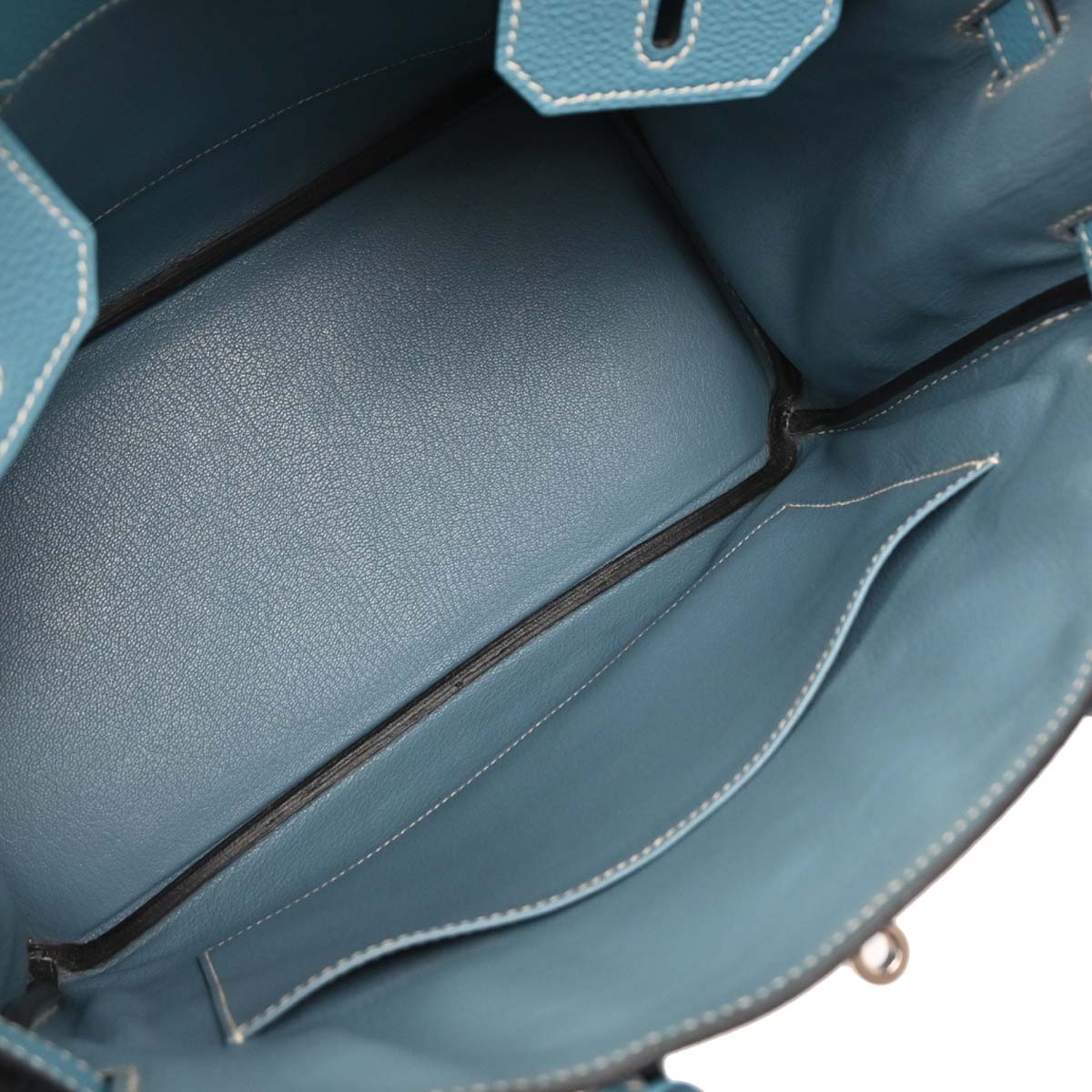 Hermes Blue Jean Togo Birkin 30 Handbag - Image 8