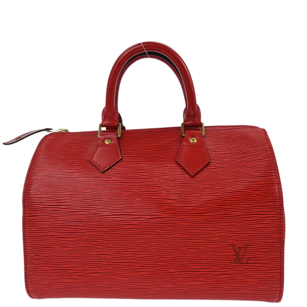 Louis Vuitton Red Epi Speedy 25 Handbag M43017 - Image 2