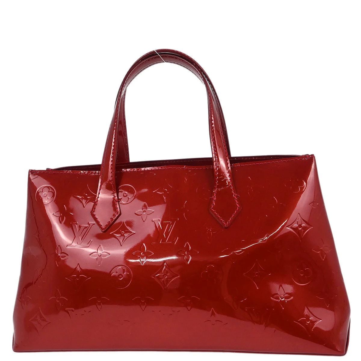 Louis Vuitton Red Monogram Vernis Wilshire PM Tote Bag M93642 - Image 2