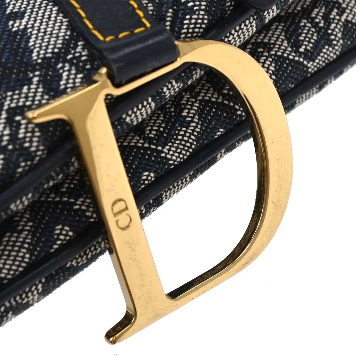 Christian Dior Navy Trotter Saddle Handbag - Image 6