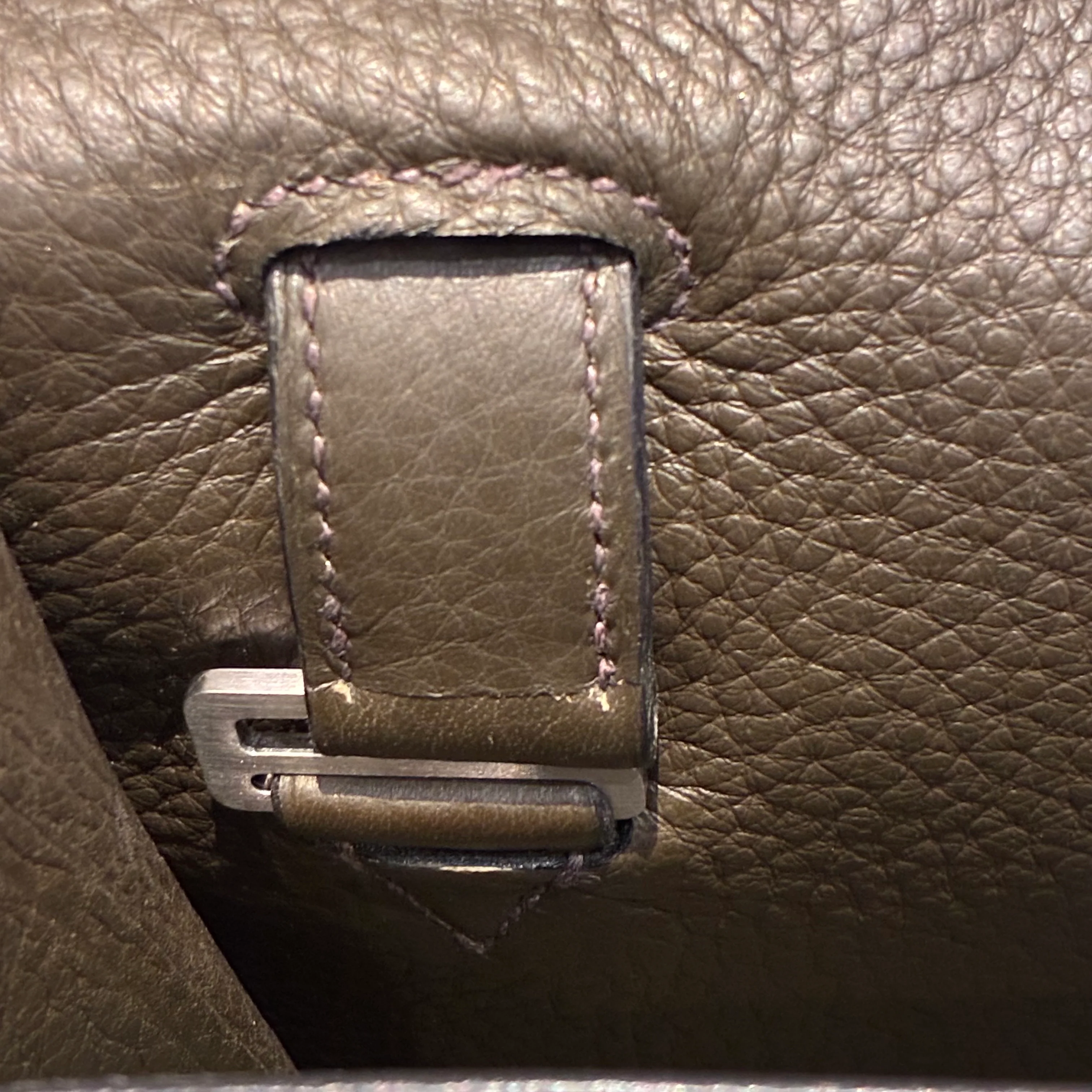 Hermes Taurillon Clemence Sac a Depeches DPLG Business Handbag - Image 12