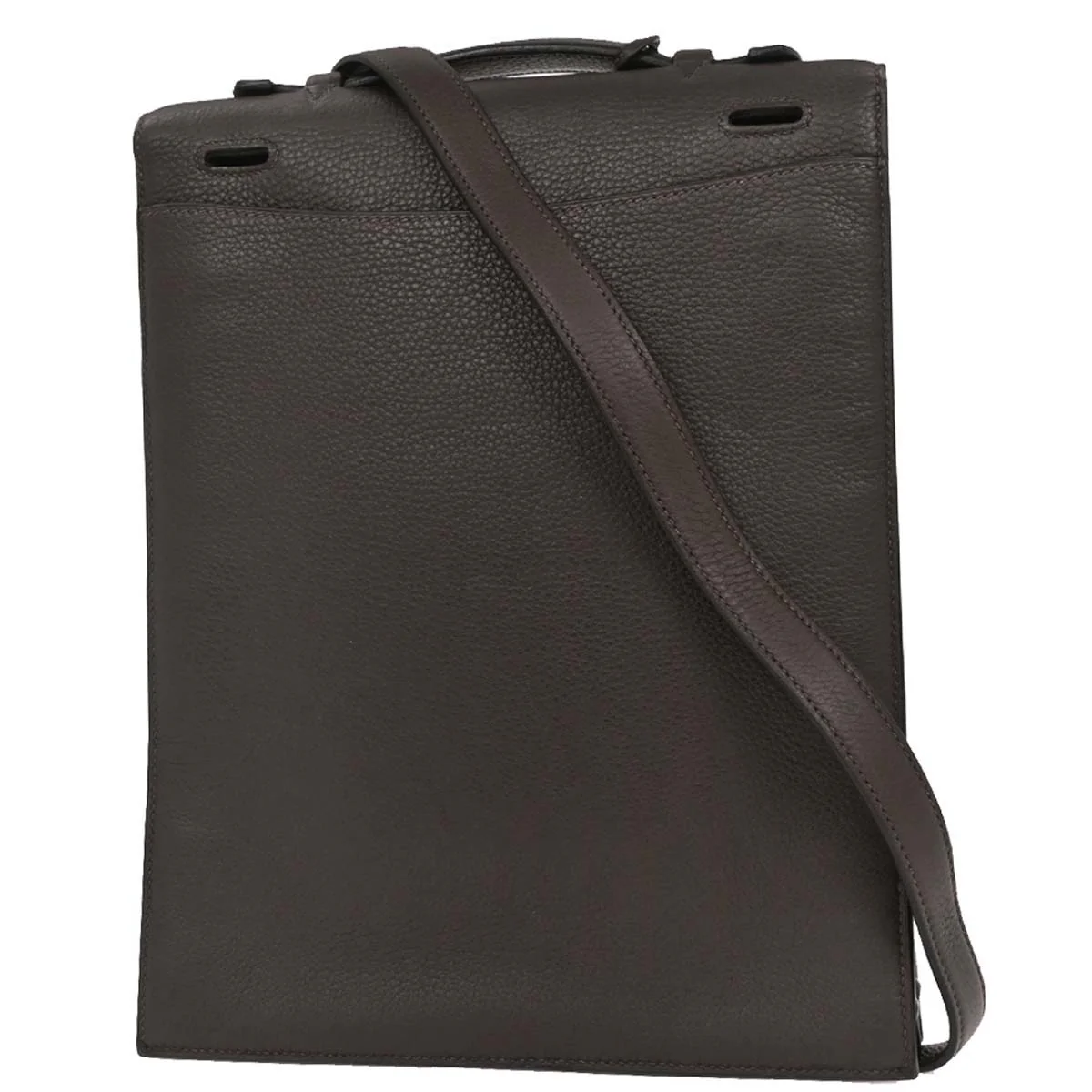 Hermes Taurillon Clemence Sac a Depeches DPLG Business Handbag - Image 2