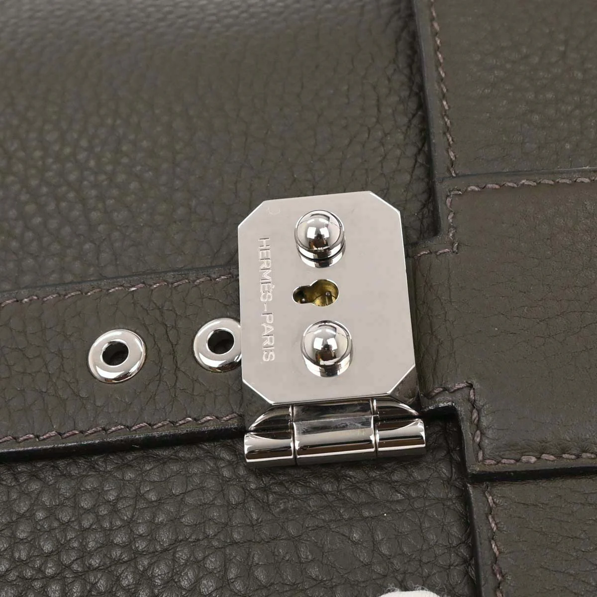 Hermes Taurillon Clemence Sac a Depeches DPLG Business Handbag - Image 5