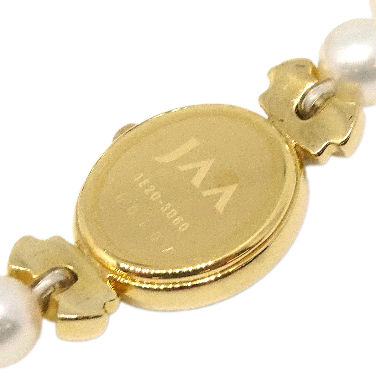 Mikimoto 1E20-3060 JAA Genuine Pearl Quartz Watch SS - Image 6