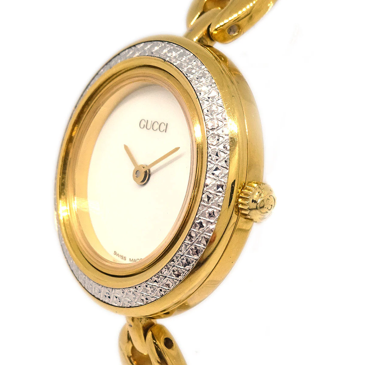 Gucci 11/12.2 Change Bezel Chameleon Quartz Watch SS - Image 5