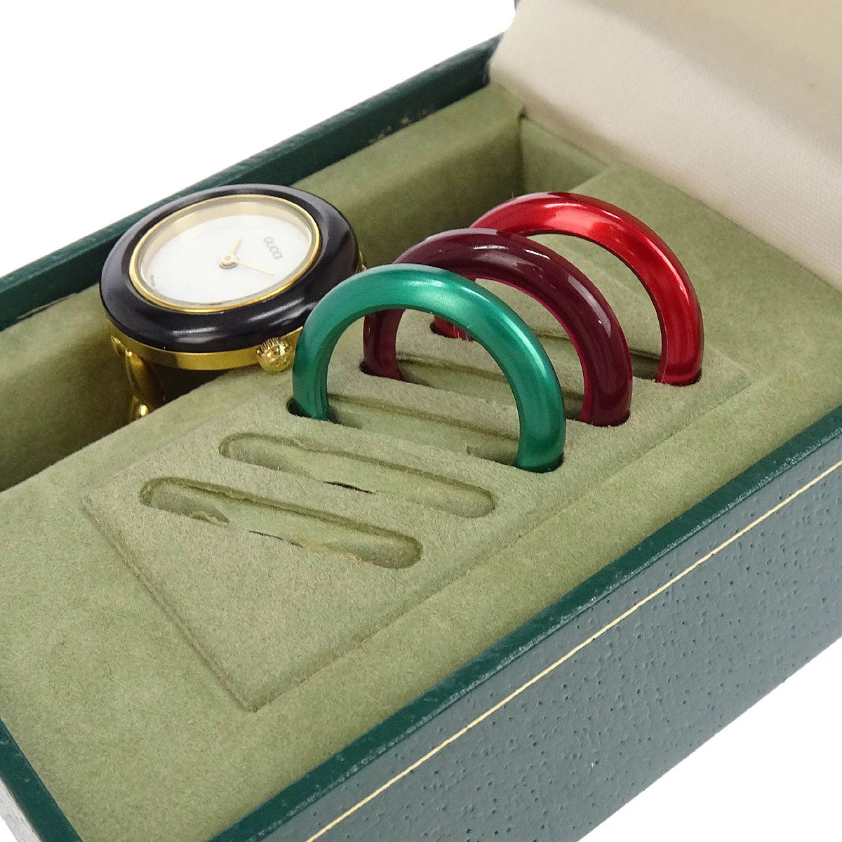 Gucci 11/12.2 Change Bezel Chameleon Quartz Watch SS - Image 2