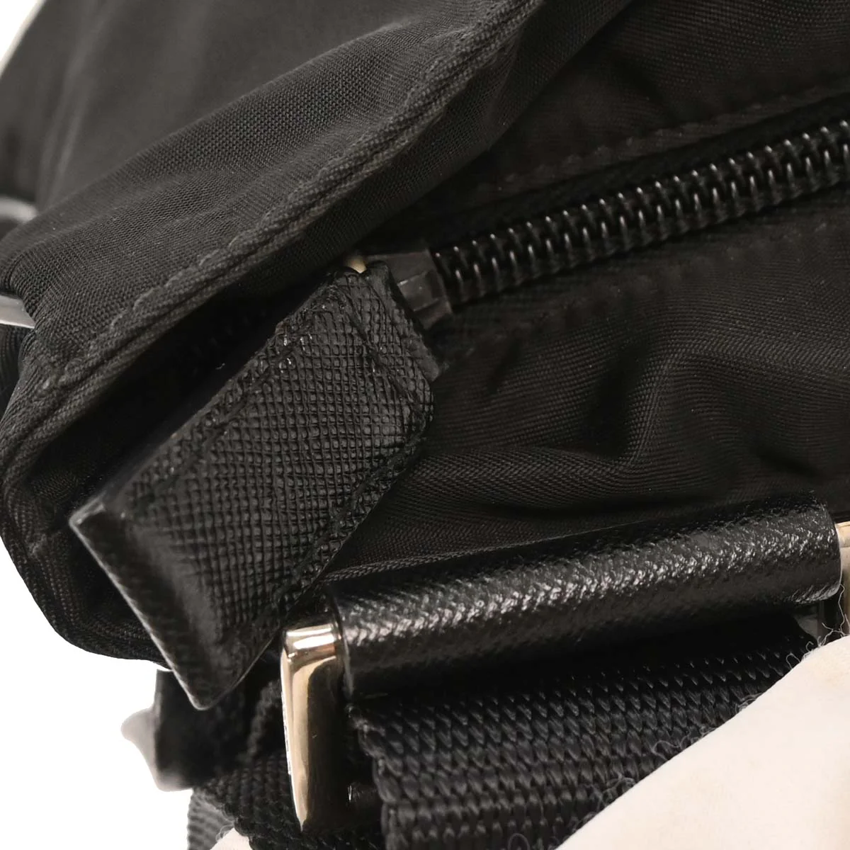 Prada Black Nylon Shoulder Bag - Image 6