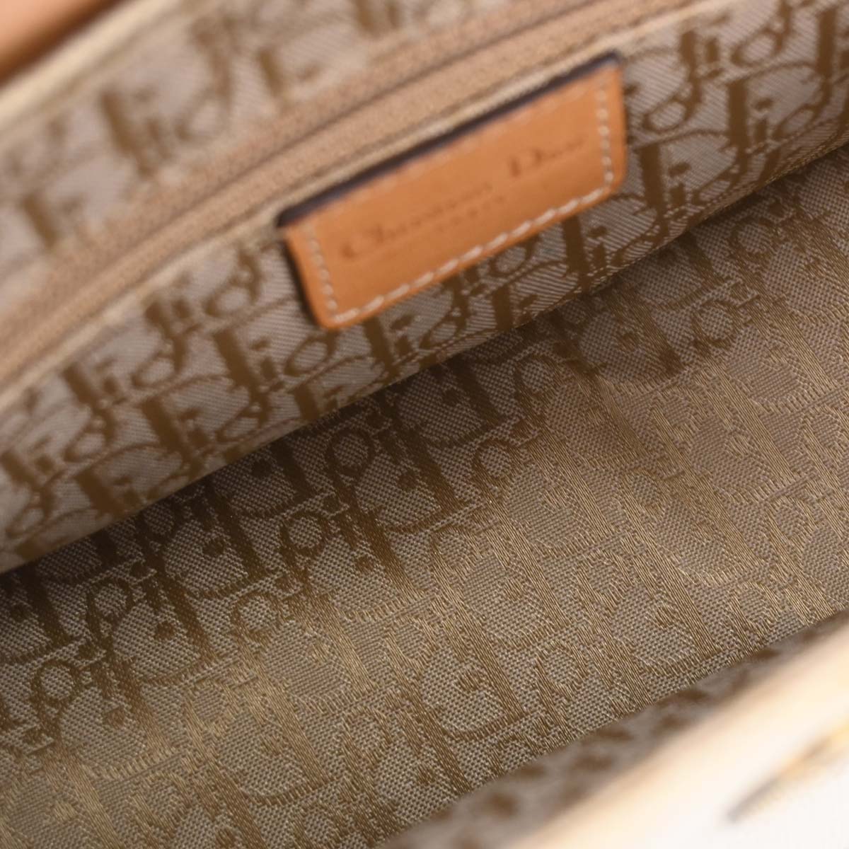 Christian Dior Beige Canvas Street Chic Columbus Shoulder Bag - Image 9