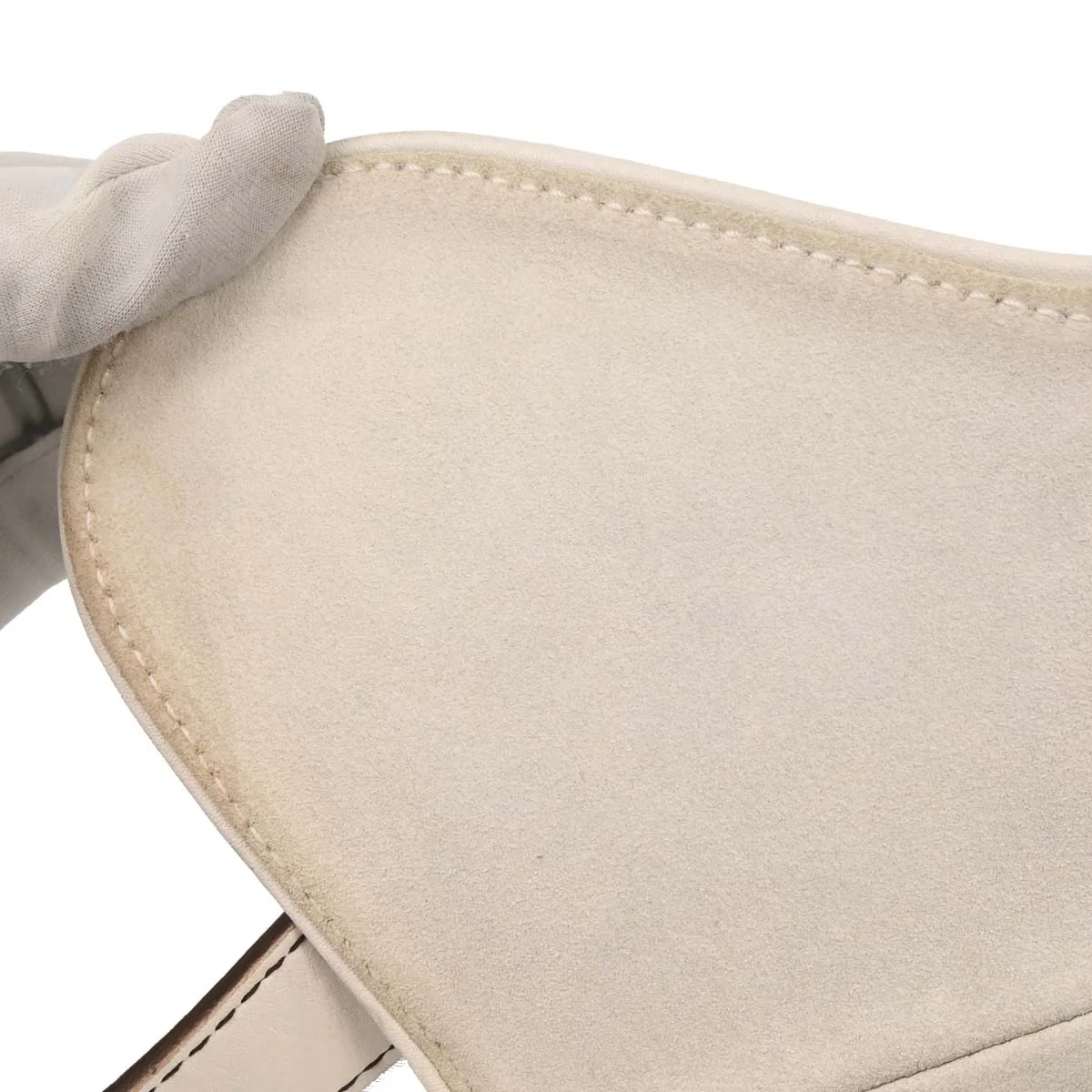 Christian Dior 2003 White Leather Saddle Handbag - Image 7