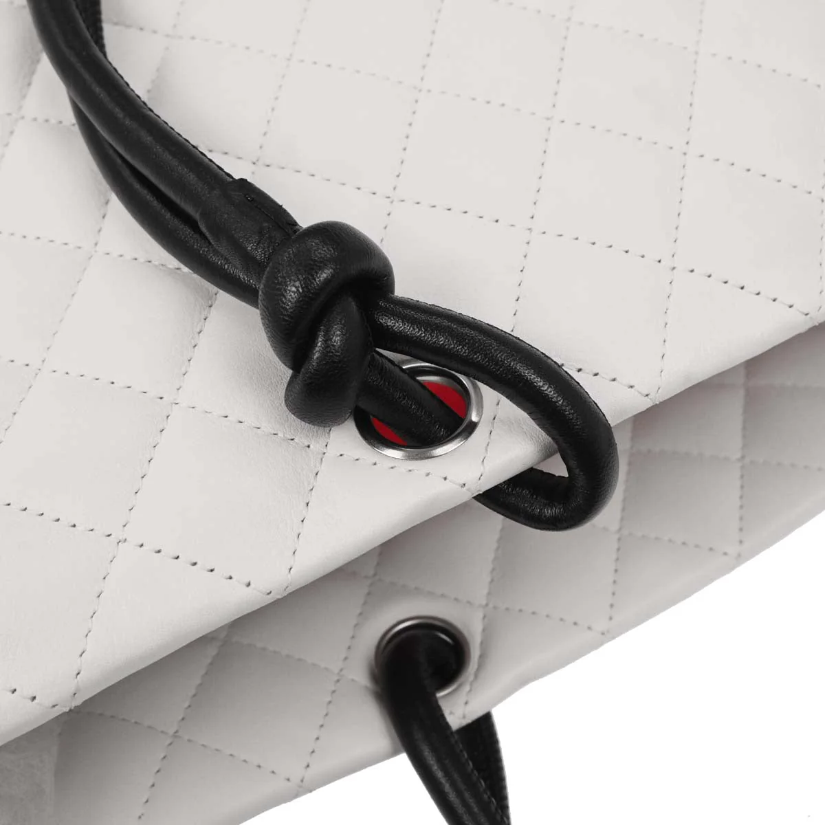 Chanel 2004-2005 White Calfskin Cambon Ligne Tote Handbag - Image 6