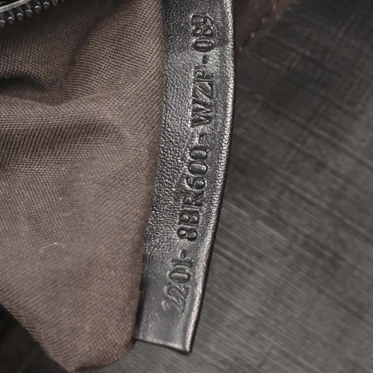 Fendi Gray Felt Zucca Baguette Handbag - Image 10