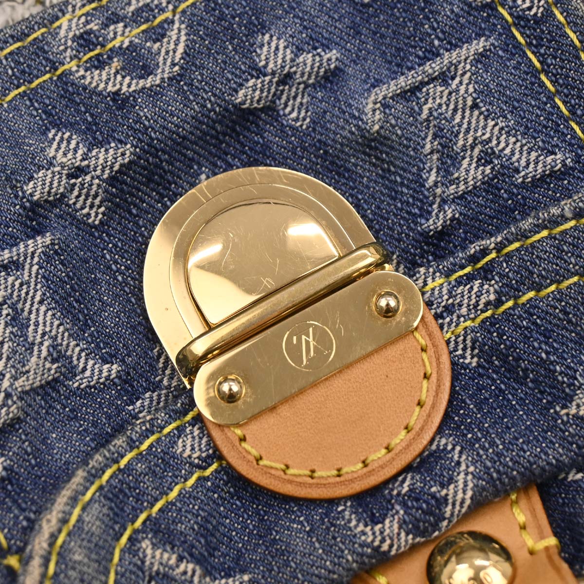 Louis Vuitton Blue Monogram Denim Patchwork Speedy 30 M95380 - Image 10