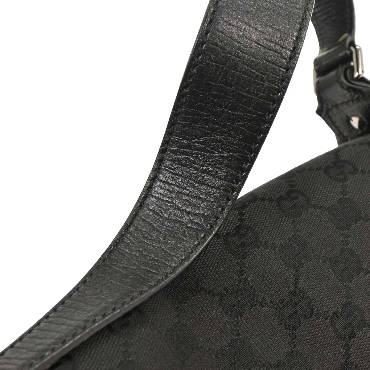 Gucci Black Horsebit GG Handbag - Image 6