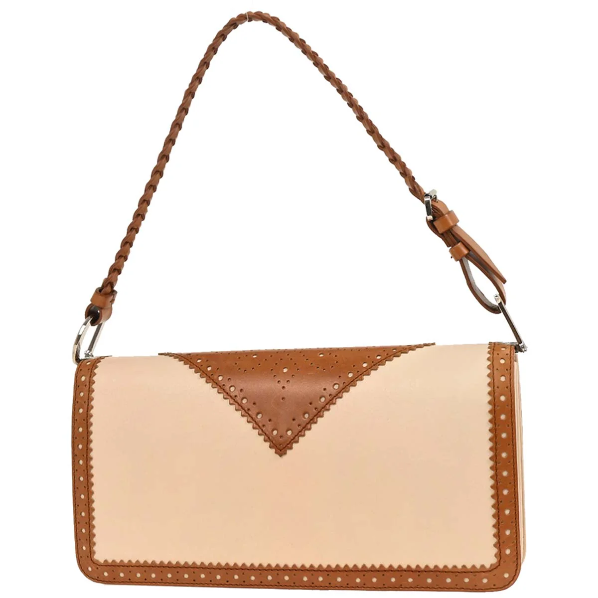 Christian Dior Brown Beige D Trick Shoulder Bag - Image 2