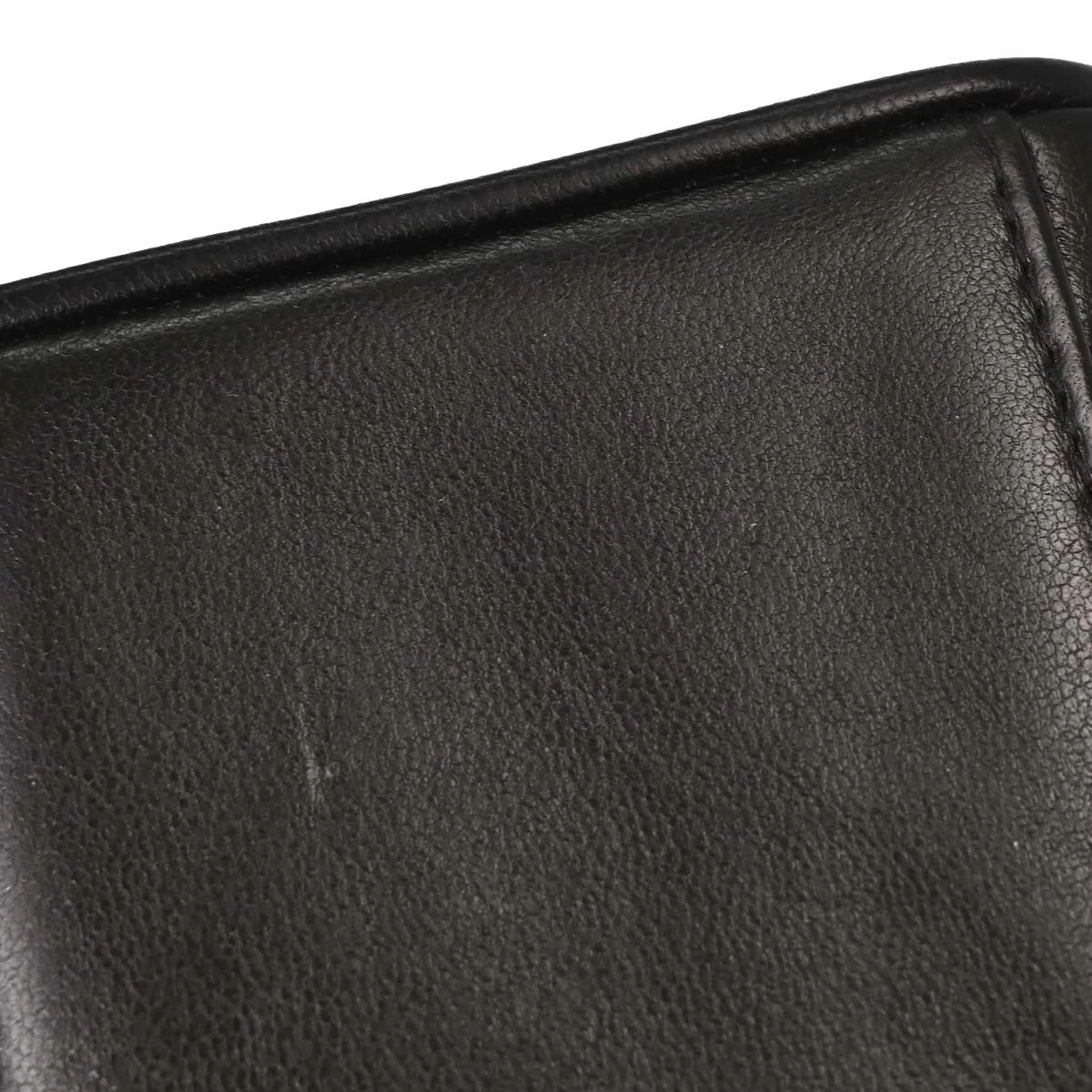 Chanel Black Lambskin Straight Flap Shoulder Bag - Image 4