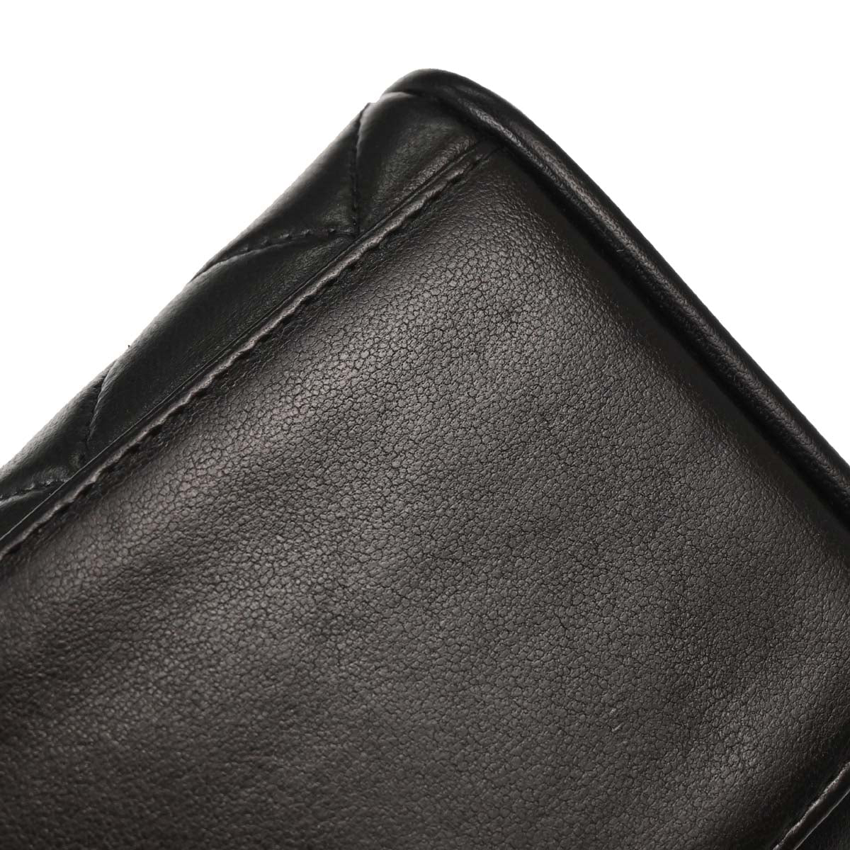 Chanel Black Lambskin Straight Flap Shoulder Bag - Image 5