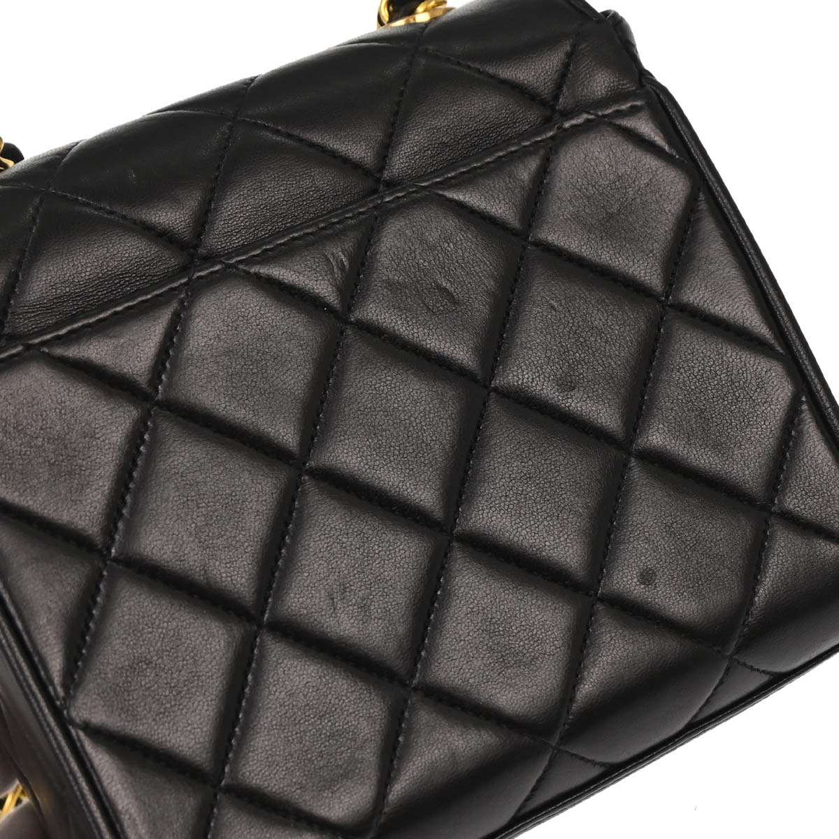 Chanel Black Lambskin Straight Flap Shoulder Bag - Image 6