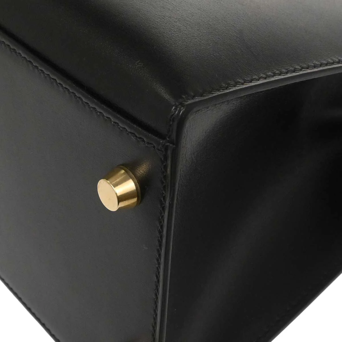 Hermes Black Box Calf Kelly 32 Sellier 2way Shoulder Handbag - Image 7