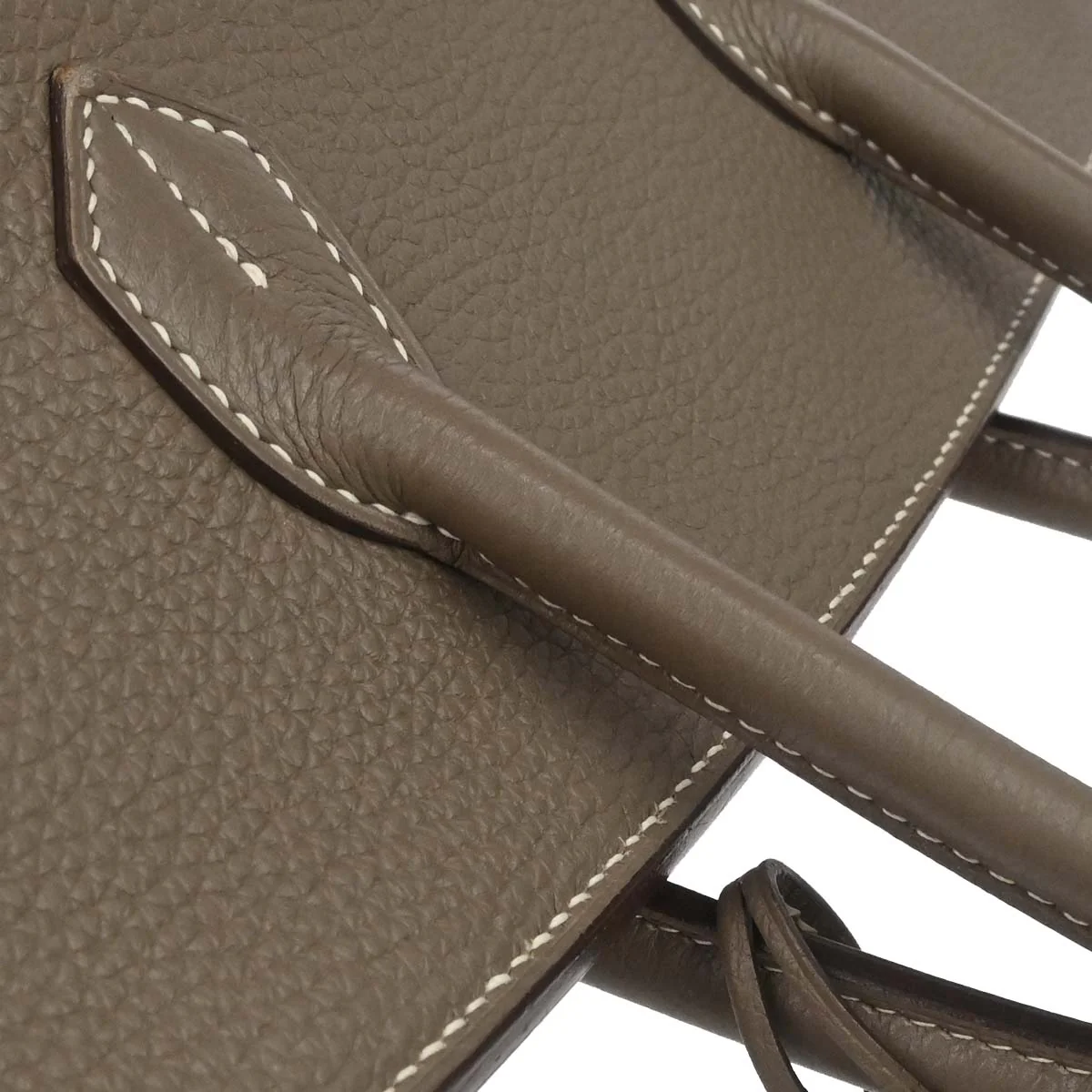 Hermes Etoupe Gray Togo Birkin 35 Handbag - Image 12