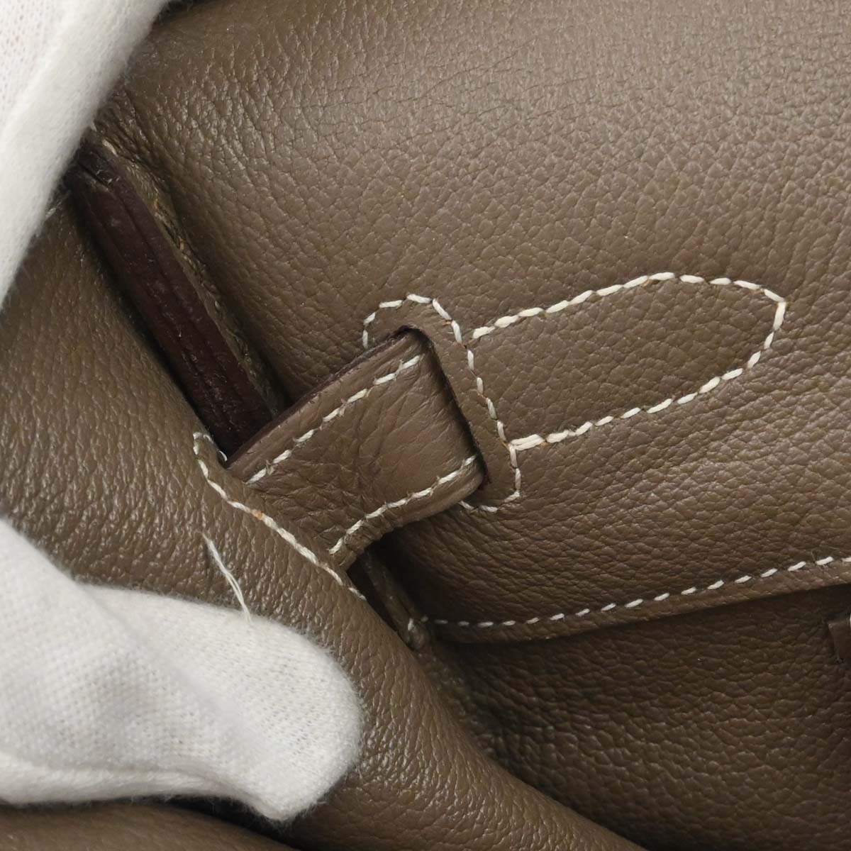 Hermes Etoupe Gray Togo Birkin 35 Handbag - Image 17