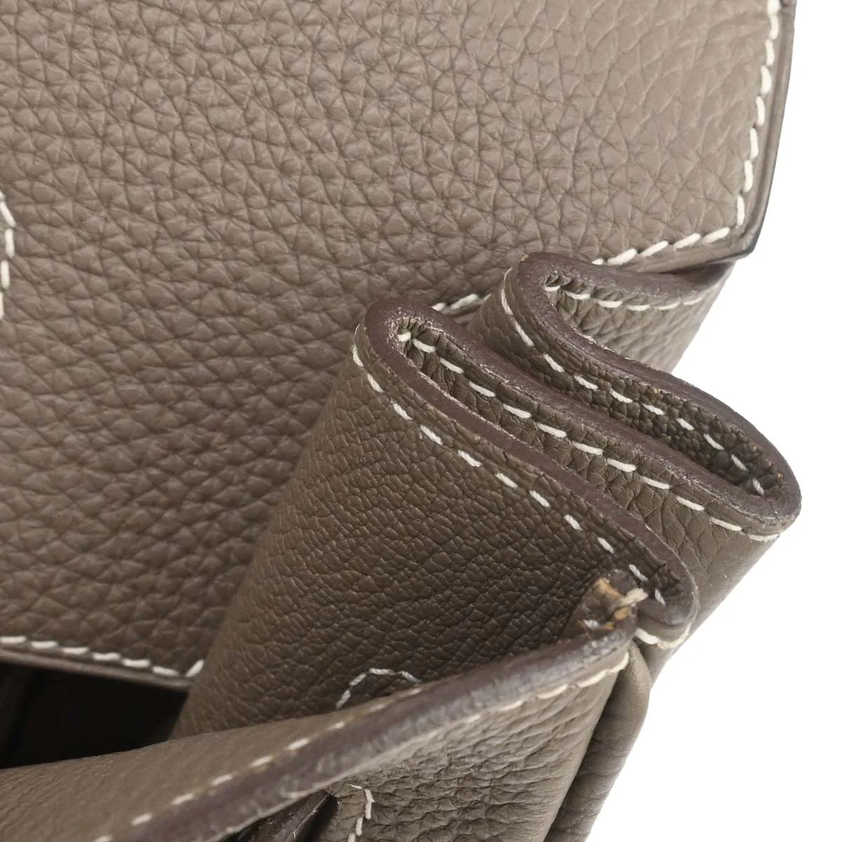 Hermes Etoupe Gray Togo Birkin 35 Handbag - Image 20