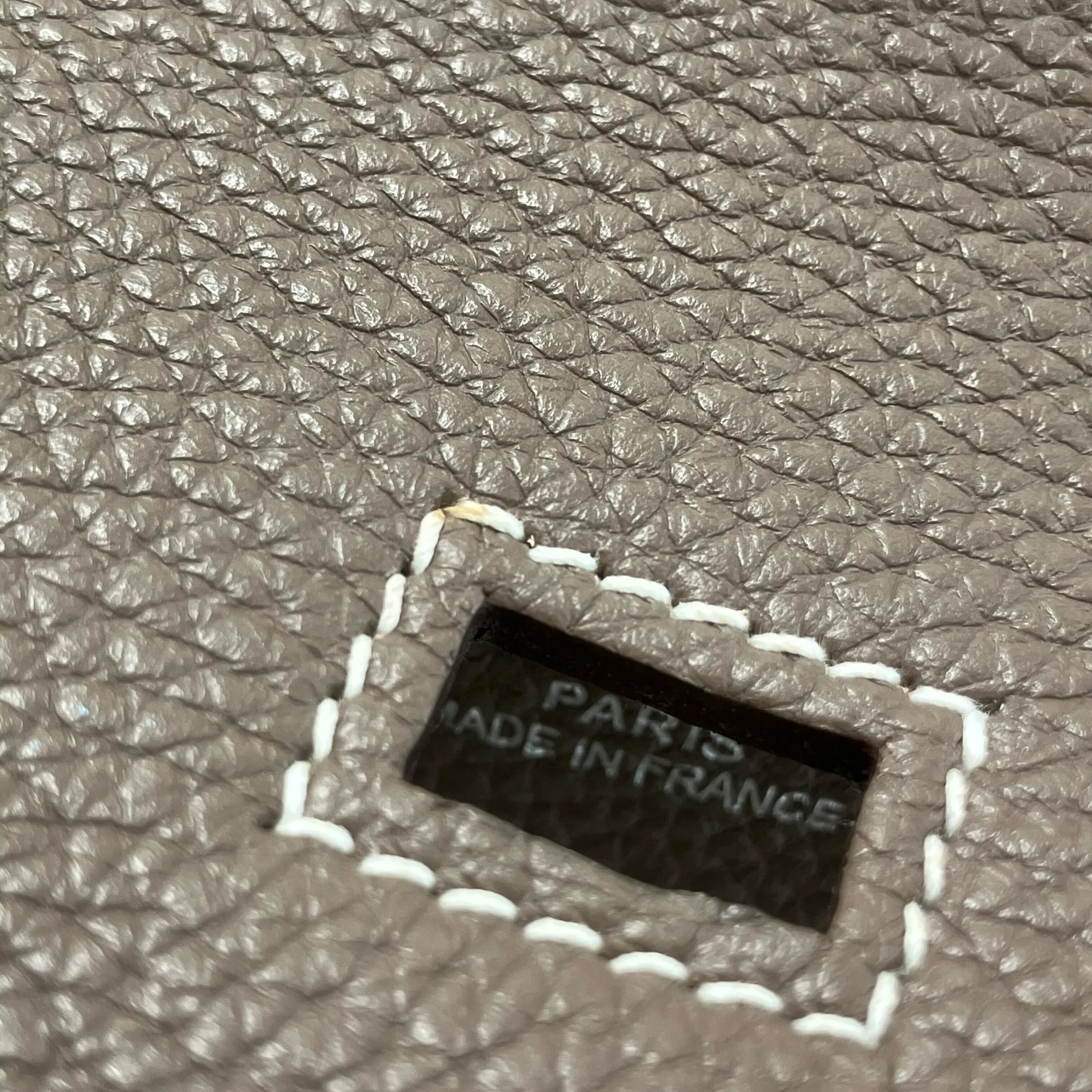 Hermes Etoupe Gray Togo Birkin 35 Handbag - Image 23