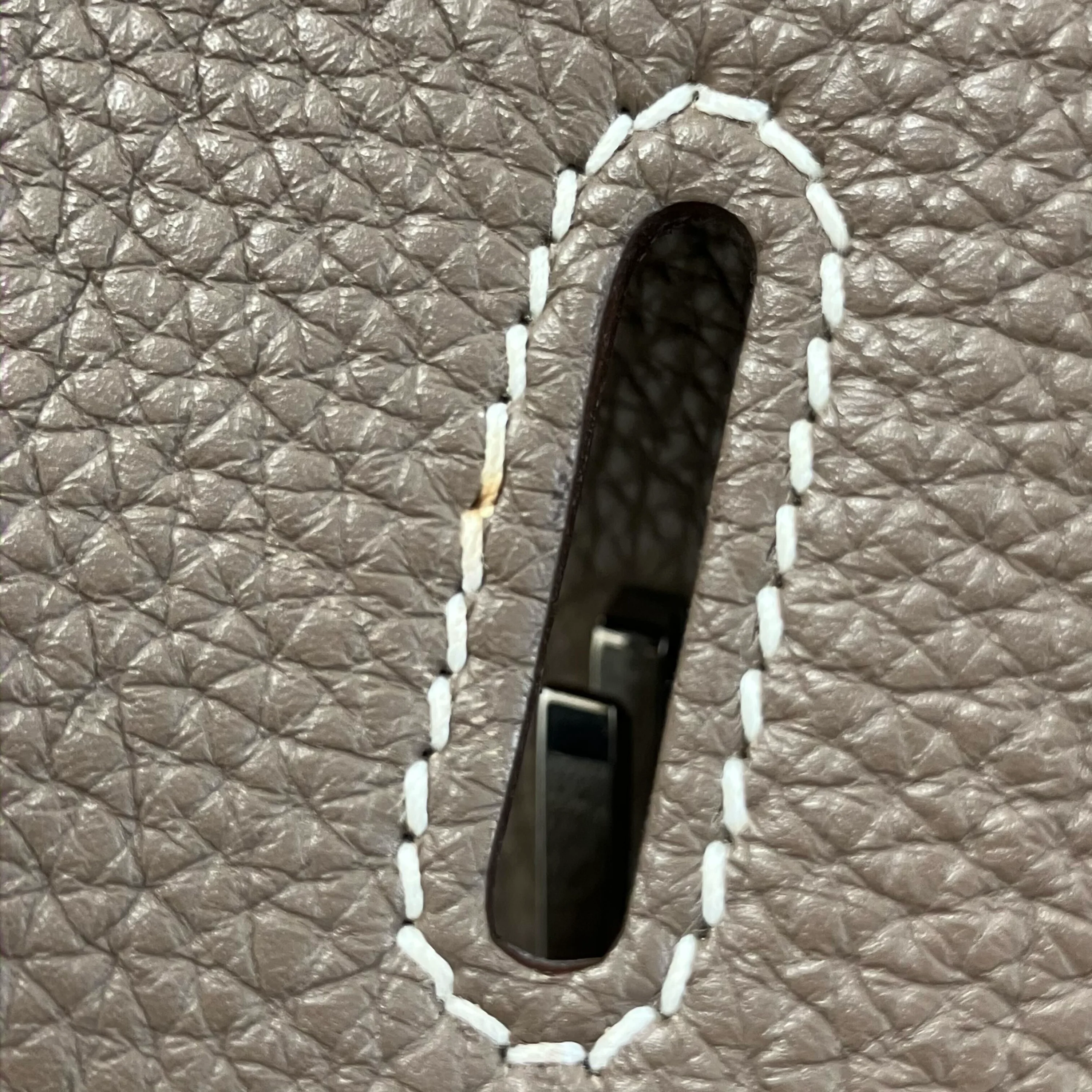 Hermes Etoupe Gray Togo Birkin 35 Handbag - Image 24