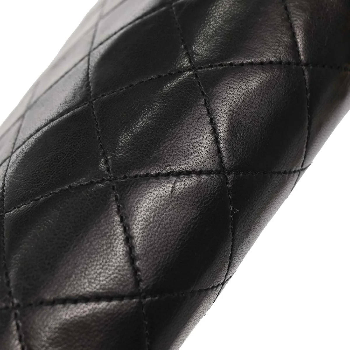 Chanel Black Lambskin Turnlock Mini Full Flap Shoulder Bag - Image 11
