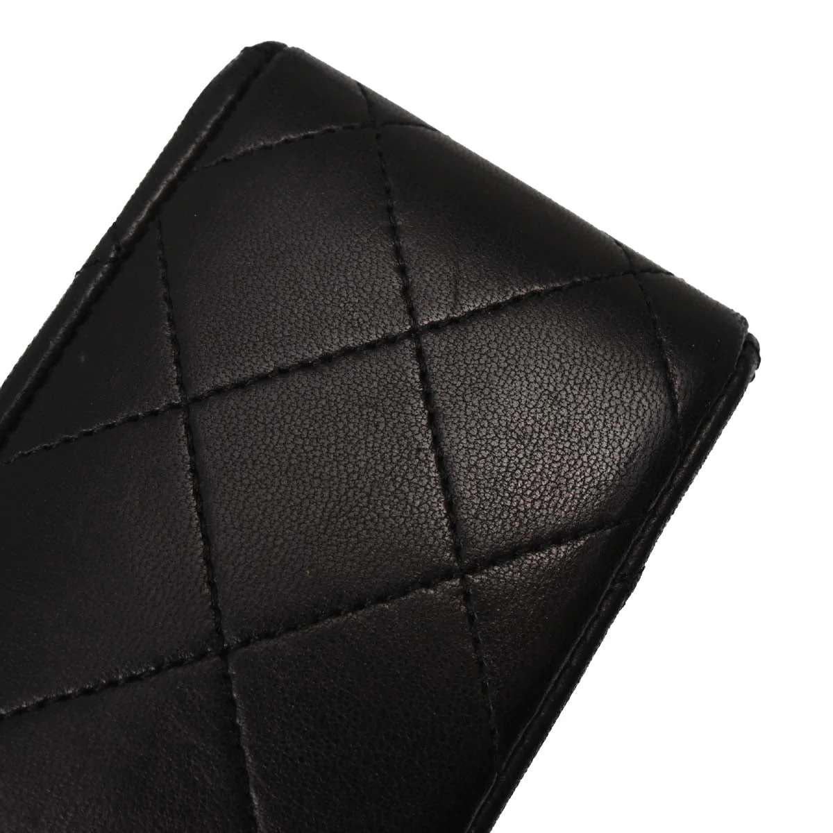 Chanel Black Lambskin Classic Square Flap Shoulder Bag 20 - Image 8