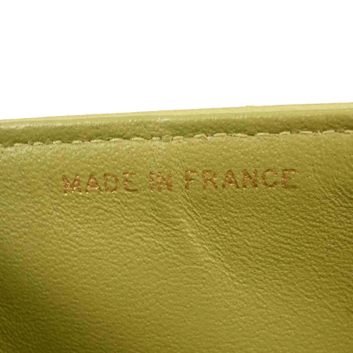 Chanel Light Green Lambskin Small Classic Double Flap Shoulder Bag - Image 11