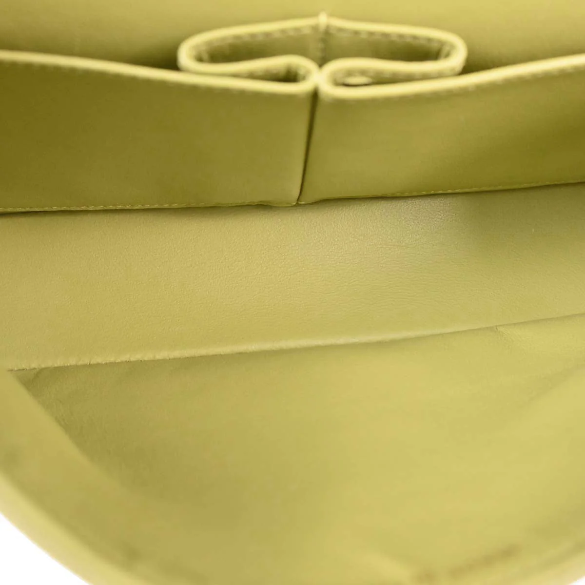 Chanel Light Green Lambskin Small Classic Double Flap Shoulder Bag - Image 9