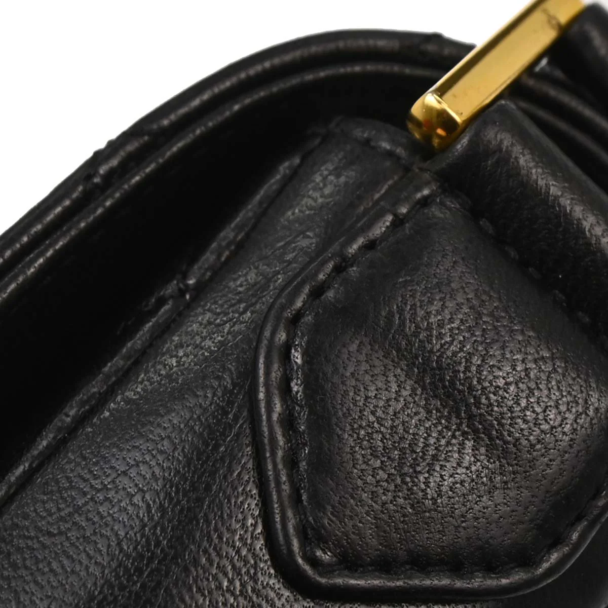Chanel 1989-1991 Black Lambskin Handbag - Image 12