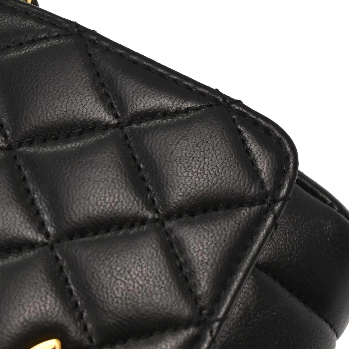 Chanel 1989-1991 Black Lambskin Handbag - Image 6