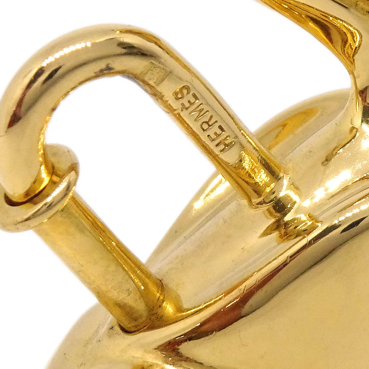 Hermes Pelican Motif 1992 Limited Cadena Padlock Gold Bag Charm - Image 3