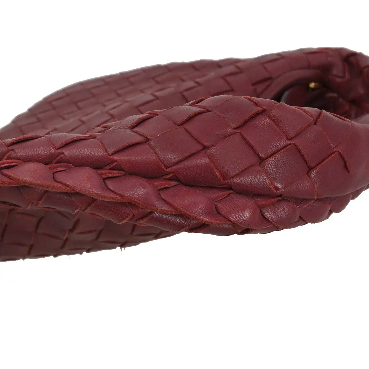 Bottega Veneta Bordeaux Lambskin Intrecciato Hobo Handbag - Image 10