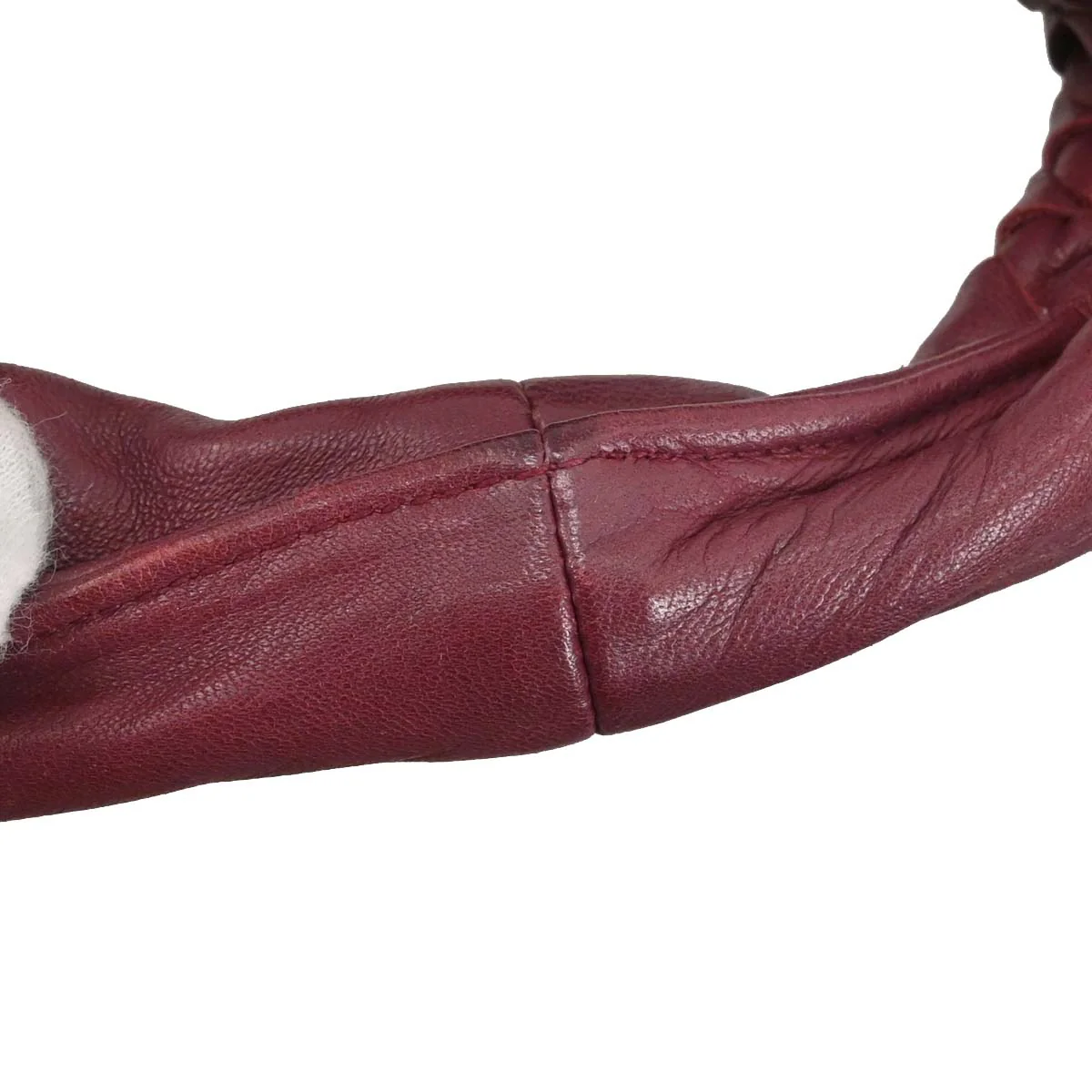 Bottega Veneta Bordeaux Lambskin Intrecciato Hobo Handbag - Image 12
