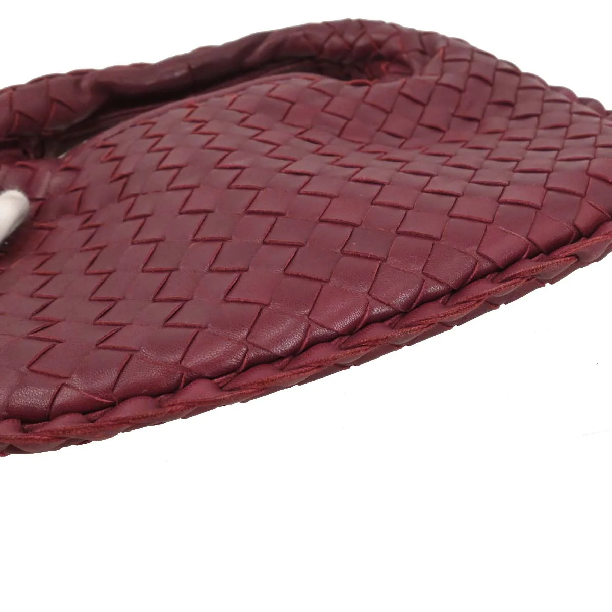Bottega Veneta Bordeaux Lambskin Intrecciato Hobo Handbag - Image 7