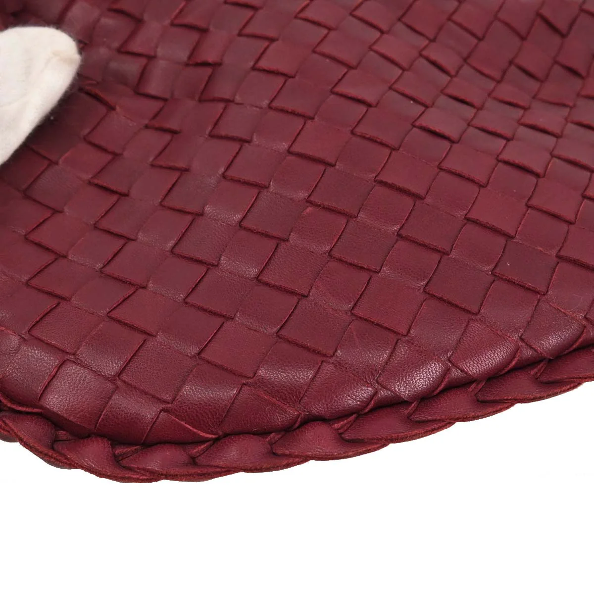 Bottega Veneta Bordeaux Lambskin Intrecciato Hobo Handbag - Image 8