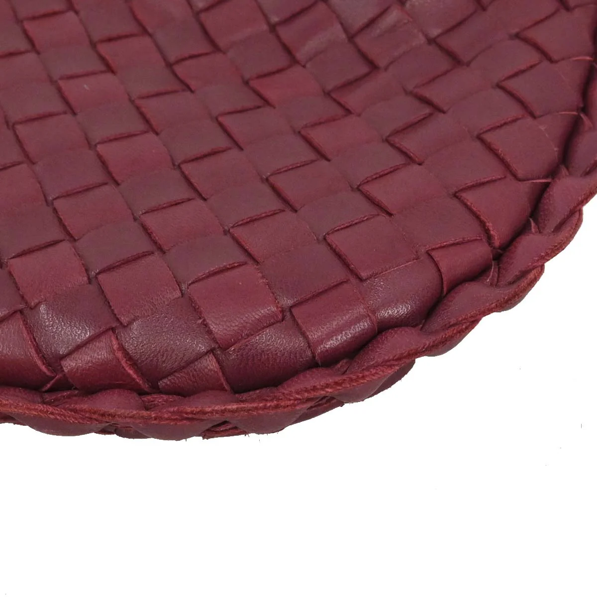 Bottega Veneta Bordeaux Lambskin Intrecciato Hobo Handbag - Image 9