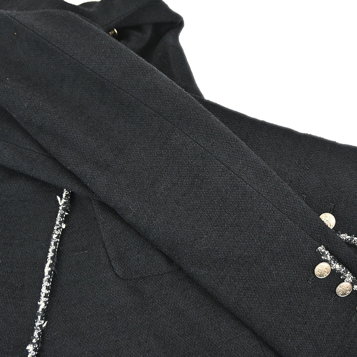 Chanel 2005 Black Emblem Double Breasted Coat #38 - Image 10