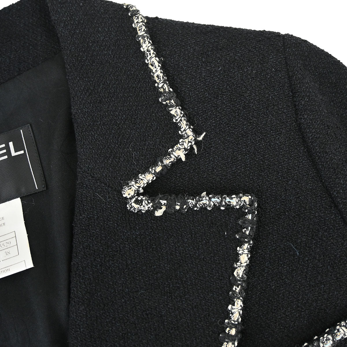 Chanel 2005 Black Emblem Double Breasted Coat #38 - Image 3