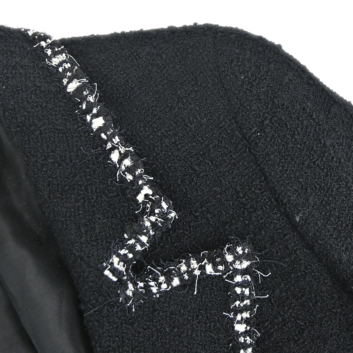 Chanel 1994 Double Breasted Jacket Black #38 - Image 4