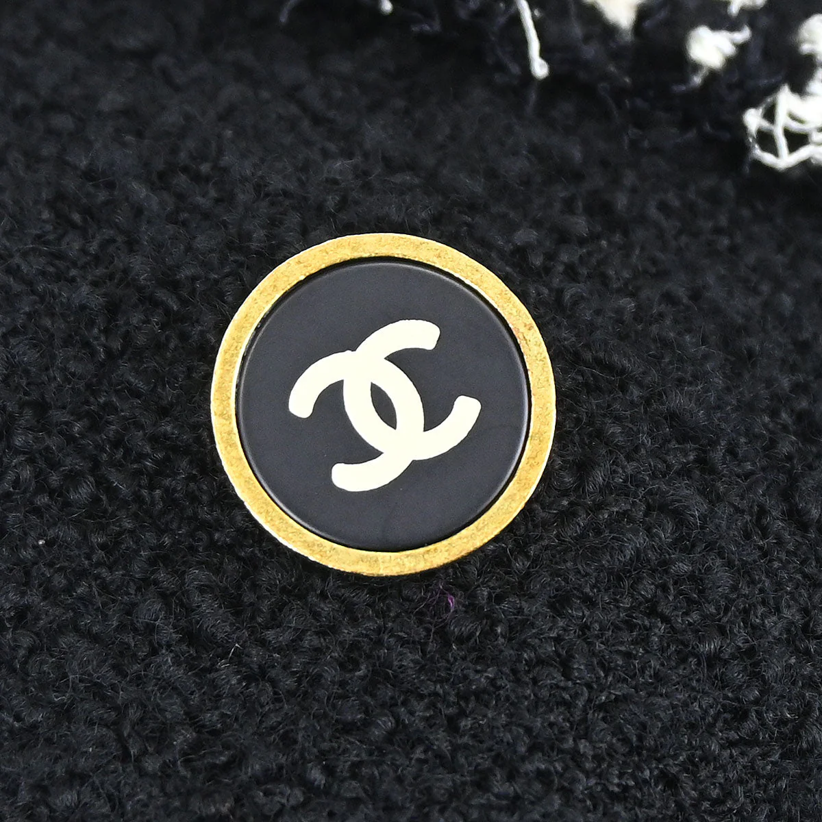 Chanel 1994 Double Breasted Jacket Black #38 - Image 8